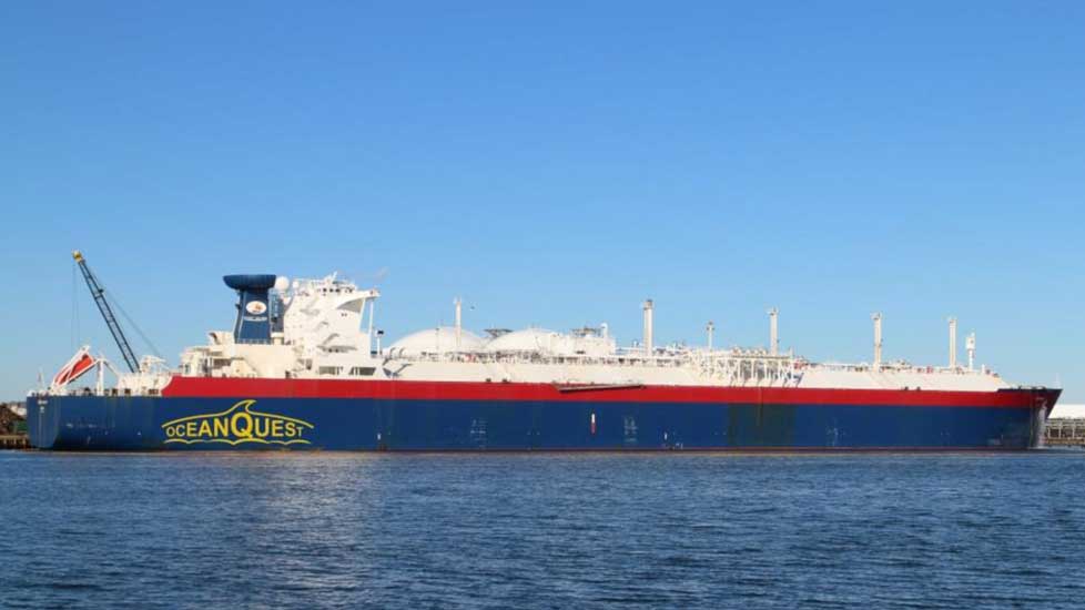 The CEPA group owns Ocean Quest, a 289.12 m long LNG tanker