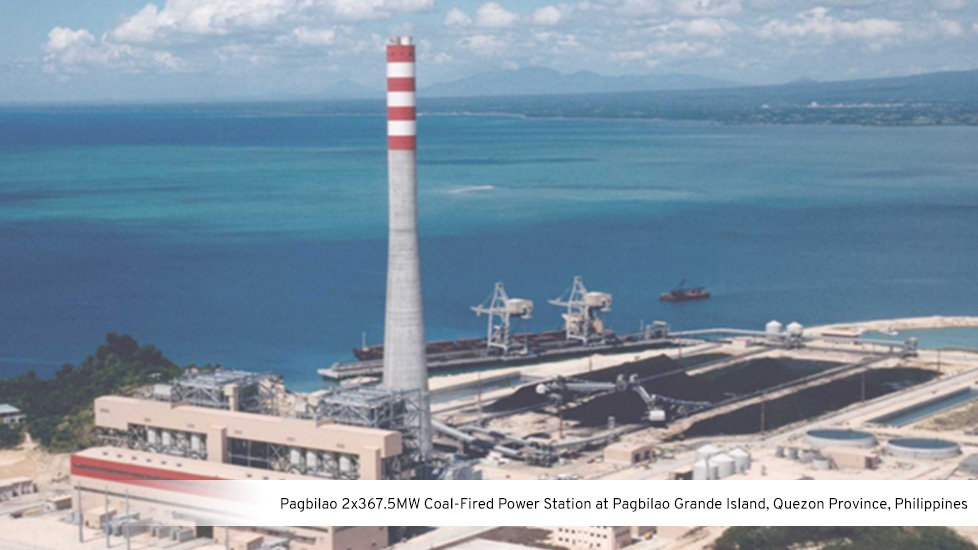 Pagbilao Coal-Fired Power Station at Pagbilao Grande Island, Quezon Province, Philippines