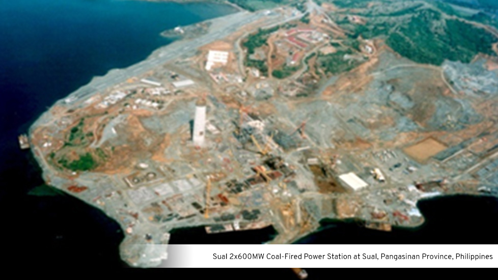 Sual 2x600MW Coal-Fired Power Station at Sual, Pangasisnan Province, Philippines